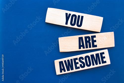 Text sign showing You are awesome