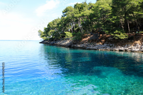 blue sea, Vale Skura bay near Veli losinj, Croatia