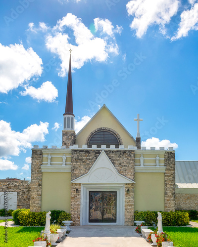 Facade of a Christian church in the Bahamas