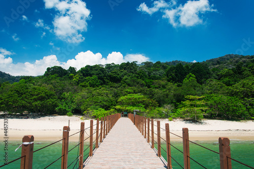 Kerachut beach Pier Landscape Penang Malaysia