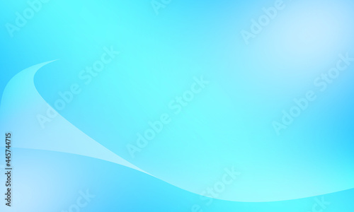 Elegant graphic background, smooth blur, curved and wave pattern, bright blue texture for illustration.