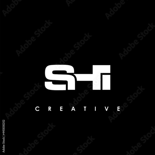 SHI Letter Initial Logo Design Template Vector Illustration