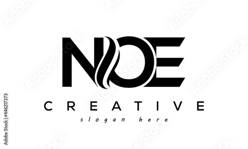 Letter NOE creative logo design vector