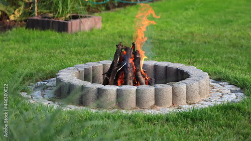 ognisko bezpieczne miejsce na ognisko, fireplace, garden fireplace