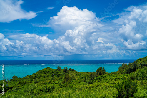 沖縄県石垣島の海がある風景 Ishigaki Okinawa