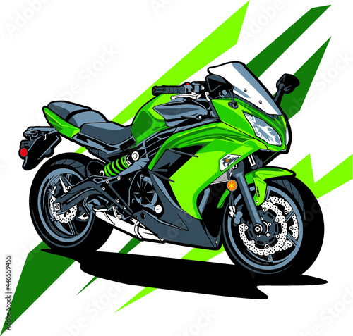 illustration of an motorcycle