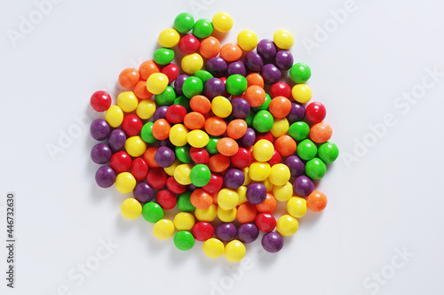 Colorful skittles candies