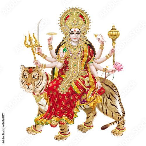 Jai Mata Di, Goddess Durga Stock Photography from a printing house