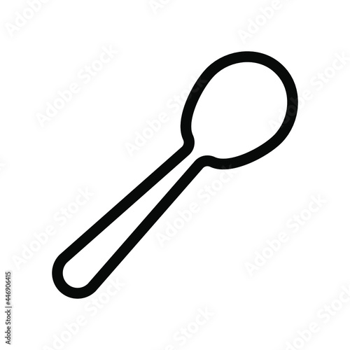 tablespoon icon on a white background. spoon.