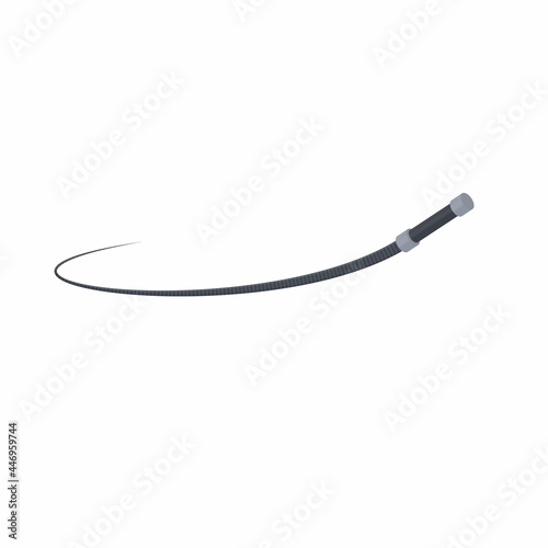 Knout. Lash with a whip, vector illustration