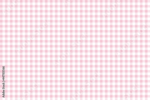Pink gingham check fabric texture