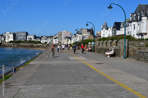 Saint Malo, France - september 7 2020 : Sillon beach district