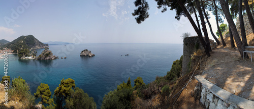 The island of Panagia in the Parga village on the Ionian sea, Greece 