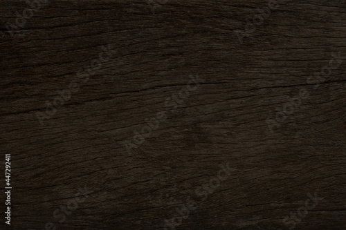 Dark brown wood with a rough surface for texture and background
