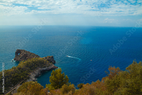 View of the sea and mountains, Mediterranean