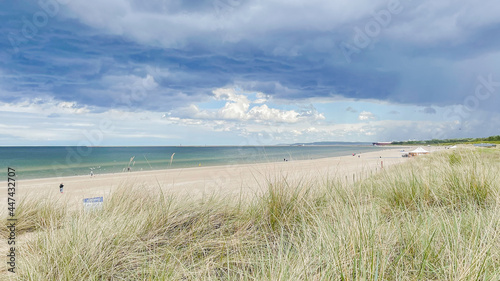 view of the beach swinoujscie baltic panorama