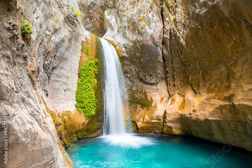 Sapadere canyon and beautiful waterfall, Alanya, Turkey