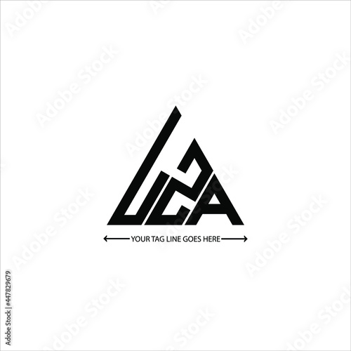 LZA letter logo creative design. LZA unique design 