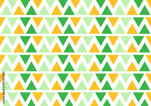 Green and Yellow triangle pattern wallpaper.