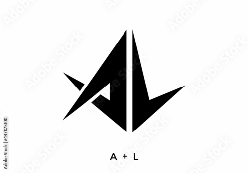 Black color of AL initial letter