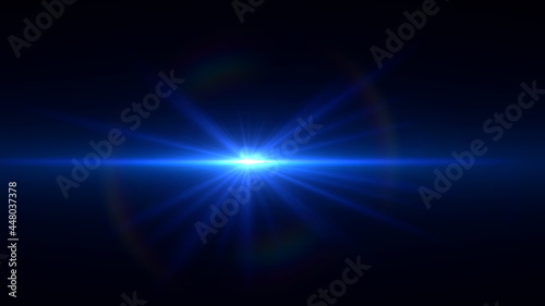 Overlays, overlay, light transition, effects sunlight, lens flare, light leaks. High-quality stock image of sun rays light effects, overlays blue flare glow isolated on black background for design