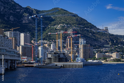 View of the Principality of Monaco and Montecarlo