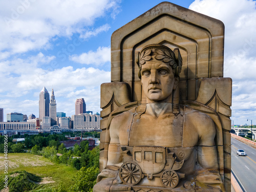 One of Cleveland's own Guardians of Traffic Statues