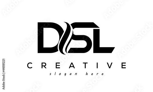 Letter DSL creative logo design vector 