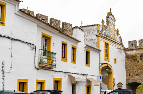 New Aviz Gate of Evora in Portugal