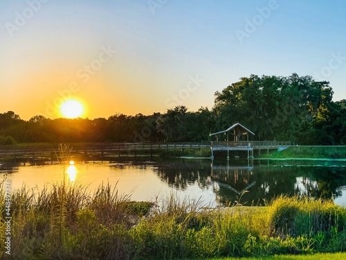 Wooden hut in woods of Gainesville, Florida