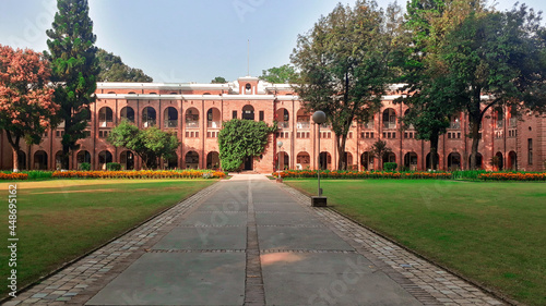 Front View of Red Brick Building of Doon School, Dehradun