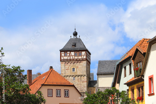 Bischofsheim in the Rhoen, City tower (Zentturm), Germany