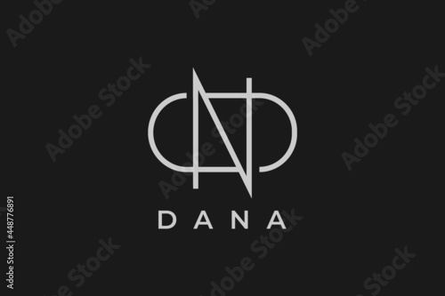 logo name Dana, usable logo design for private logo, business name card web icon, social media icon