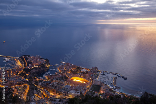 Sunrise over Monte Carlo, Principality of Monaco