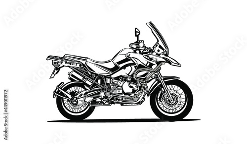 motorcycle sport bike silhouette