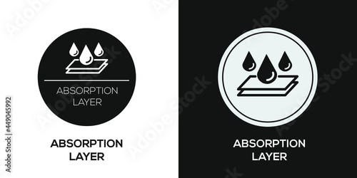 Creative (Absorption layer) Icon ,Vector sign.