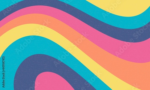 Colourful retro groovy background