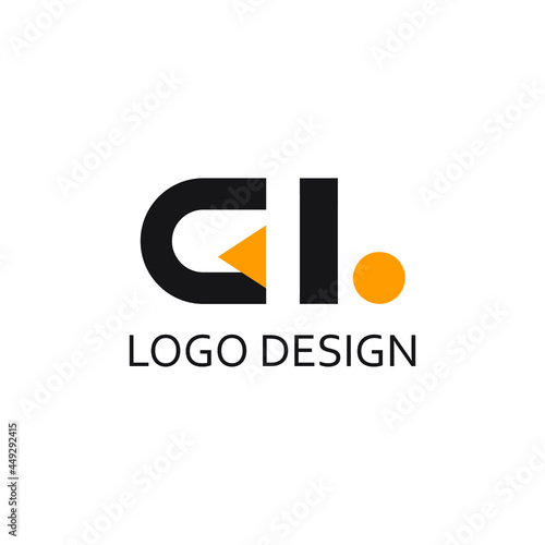 Letter gl for logo company design
