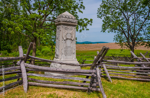 Photo of 8th Regiment, Ohio Volunteer Infantry Monument, Antietam National Battlefield, Maryland USA