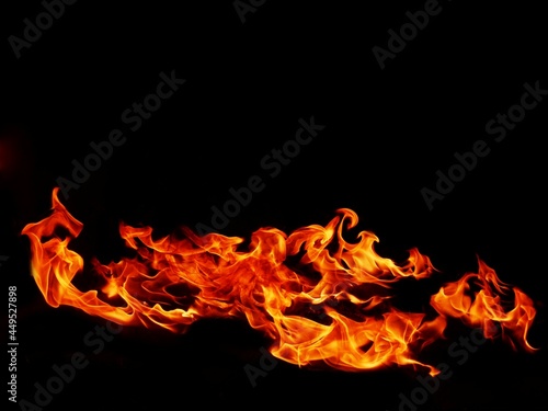 Blaze fire flame texture for banner background