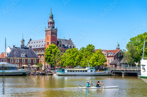 Lutherkirche, Hafen, Leer, Niedersachsen, Deutschland 