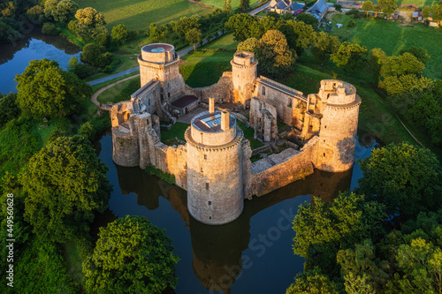 Hunaudaye castle in Brittany, France