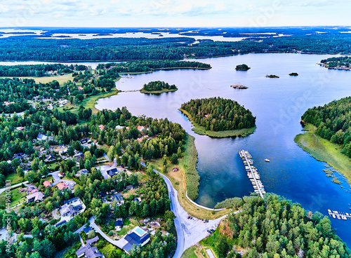 View of Evlinge bay on Värmdö outside Stockholm