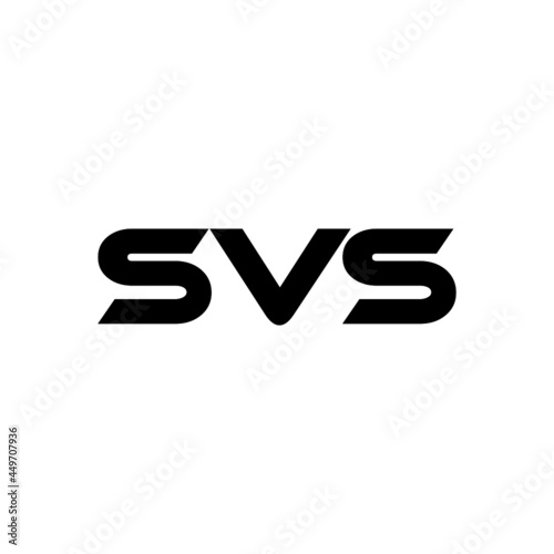 SVS letter logo design with white background in illustrator, vector logo modern alphabet font overlap style. calligraphy designs for logo, Poster, Invitation, etc.