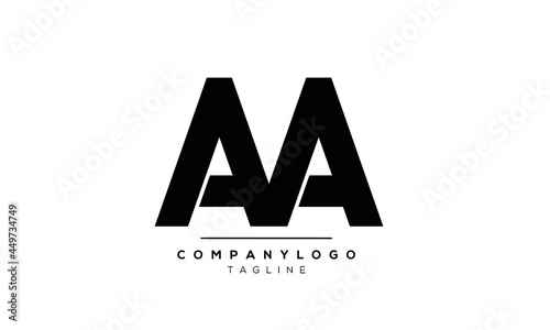 Abstract Letter Initial AMA Vector Logo Design Template