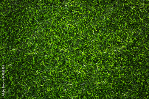 top view artificial green grass texture for background
