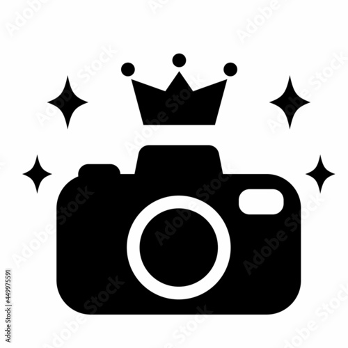 カメラと王冠 フォトコンテスト受賞アイコン