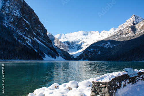 Lake Louise Banff National Park from the Fairmont Hotel