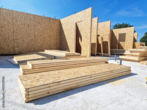 Construction of new and modern prefabricated modular house