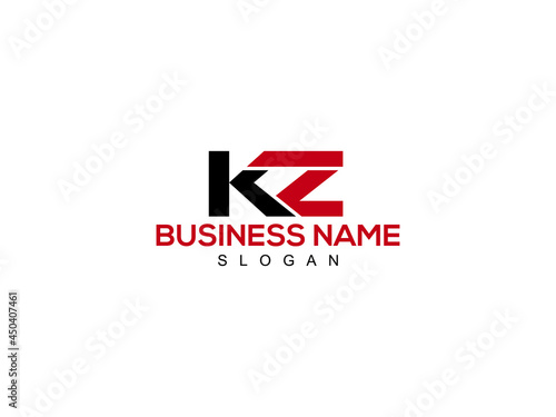 Alphabet KZ Logo, Letter kz Logo Icon Vector For Business